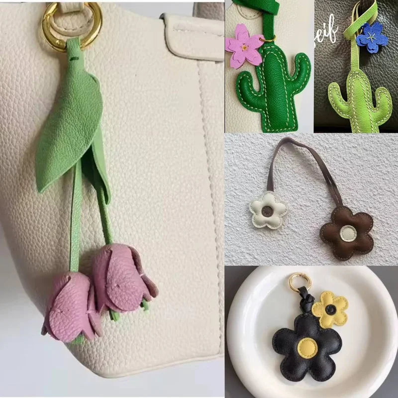 “She Blooms” Tulip Keychain