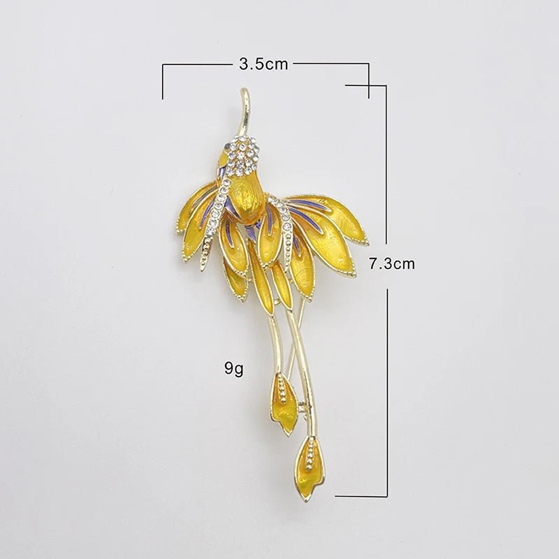 Blue Enamel Butterfly Brooch