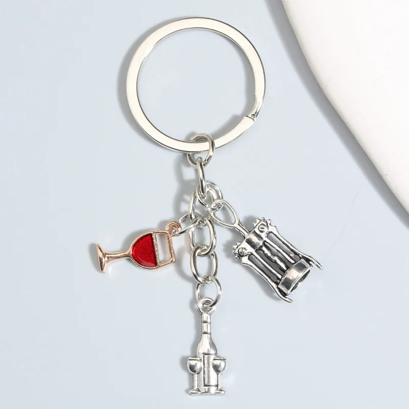Cute Beer Cup Keychain – Enamel Key Ring for Handbags & Cars
