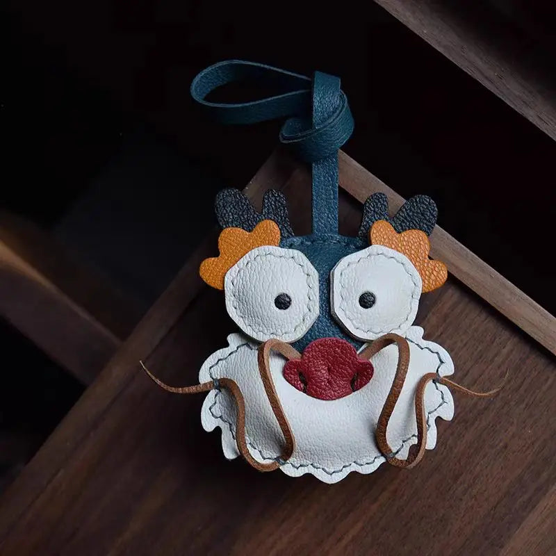Leather Scarecrow Pendant – Bag & Car Charm