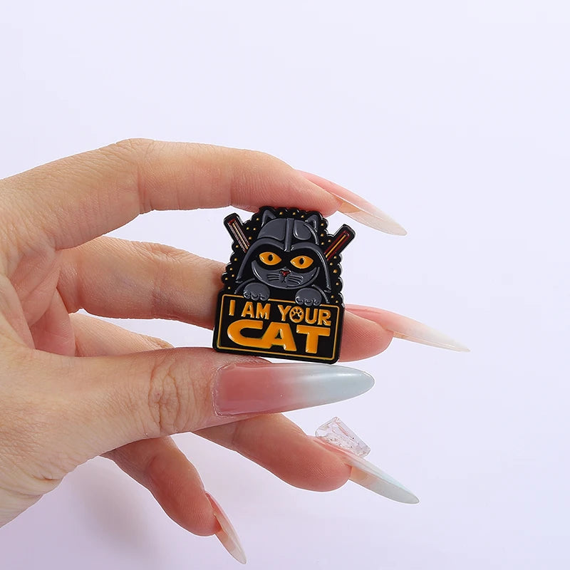 Come to the Cat Side Enamel Pin – Funny Dark Side Brooch