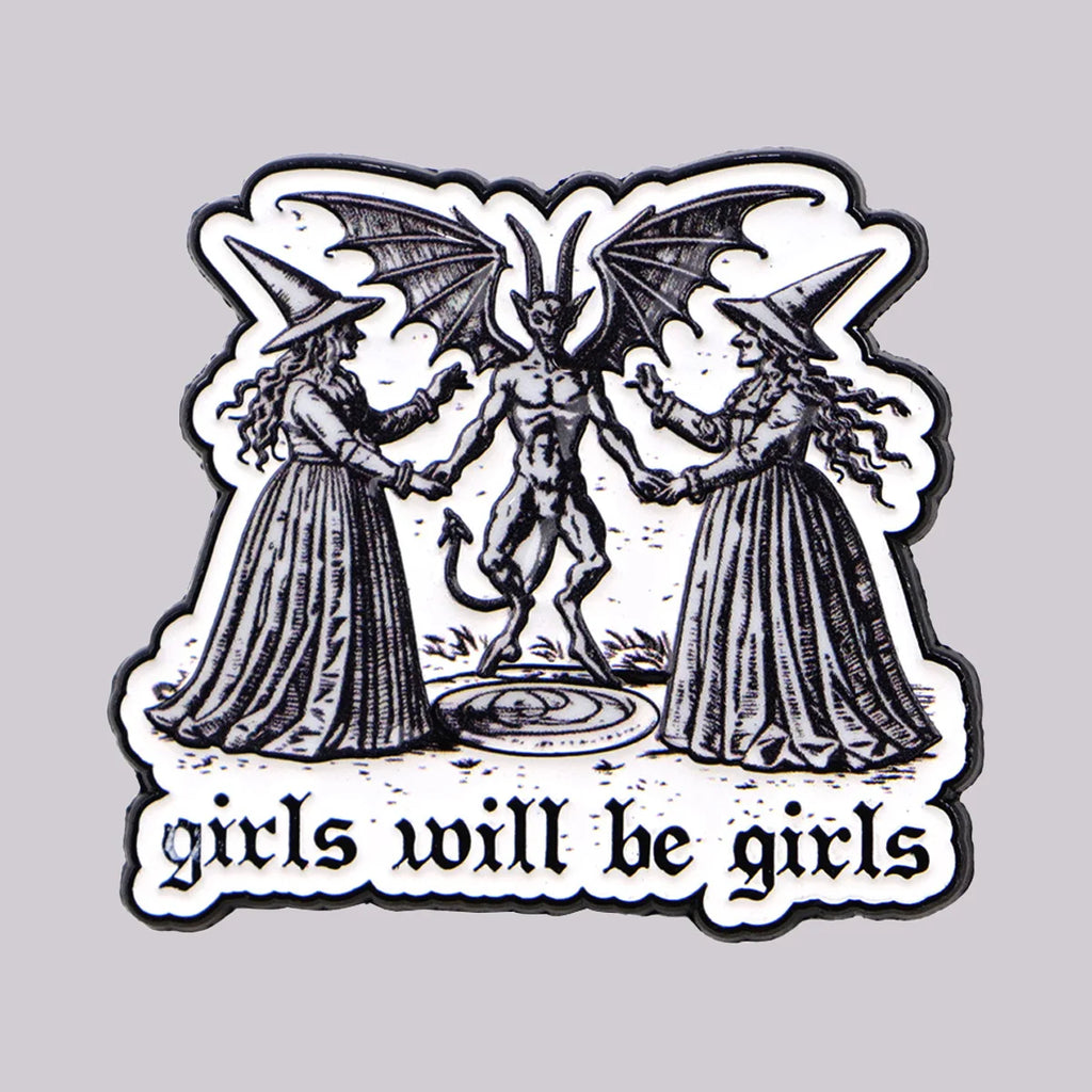 Feminist Witch Enamel Pin – Funny Brooch Badge