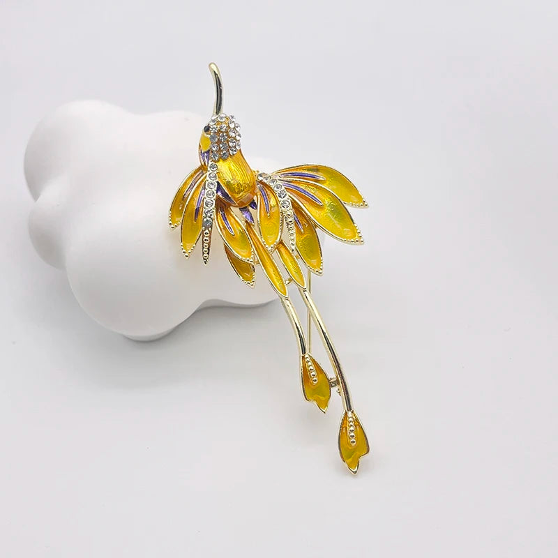 Blue Enamel Butterfly Brooch