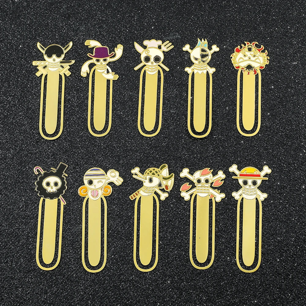 One Piece Metal Bookmarks – Anime Collectible Gift for Fans & Book Lovers