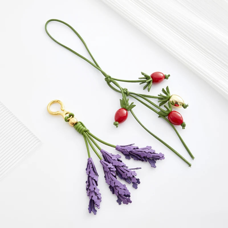 Empower in Lavender – Leather Bag Charm