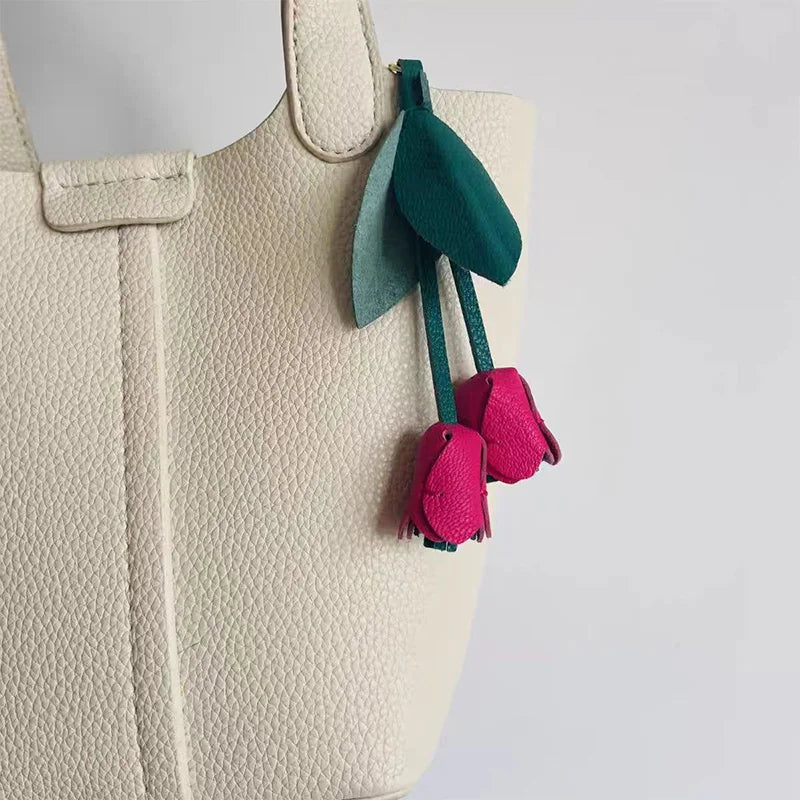 “She Blooms” Tulip Keychain