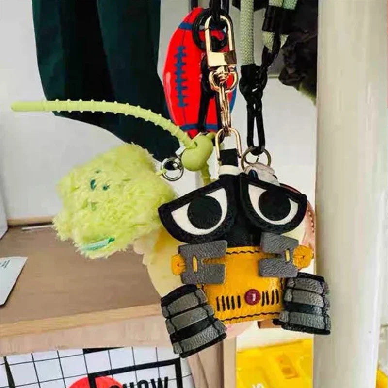 Exquisite Leather Bag Charm – Scarecrow Design