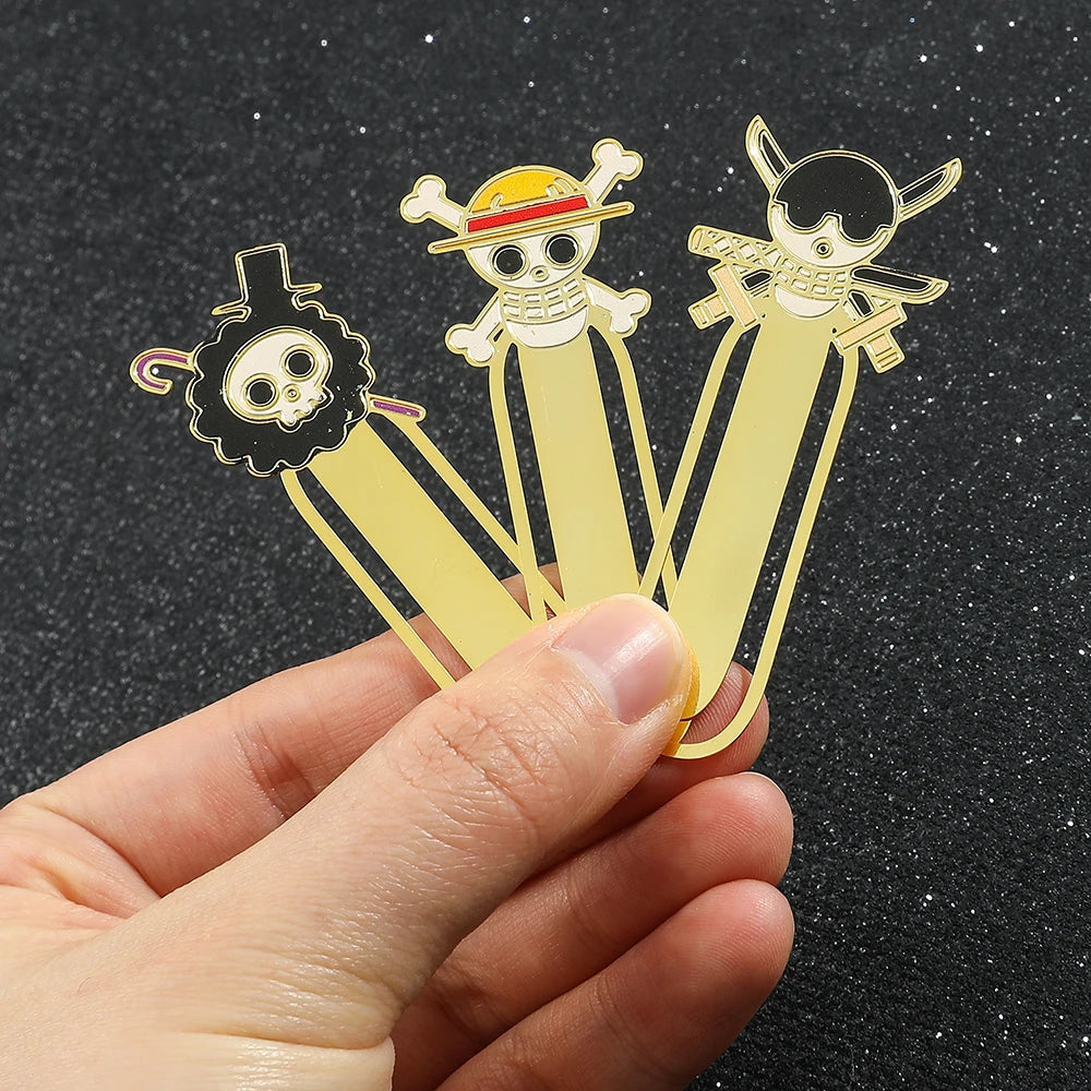 One Piece Metal Bookmarks – Anime Collectible Gift for Fans & Book Lovers