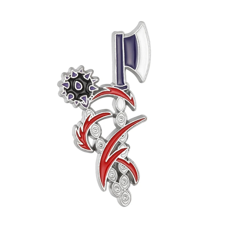 Demon Slayer Weapon Enamel Pins – Anime Sword Metal Brooch Badge