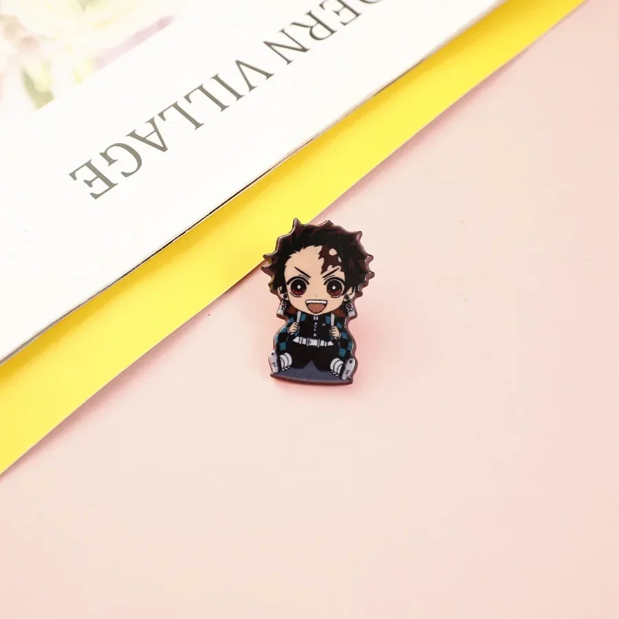 Demon Slayer Backpack & Clothes Pins – Anime Jewelry Gift