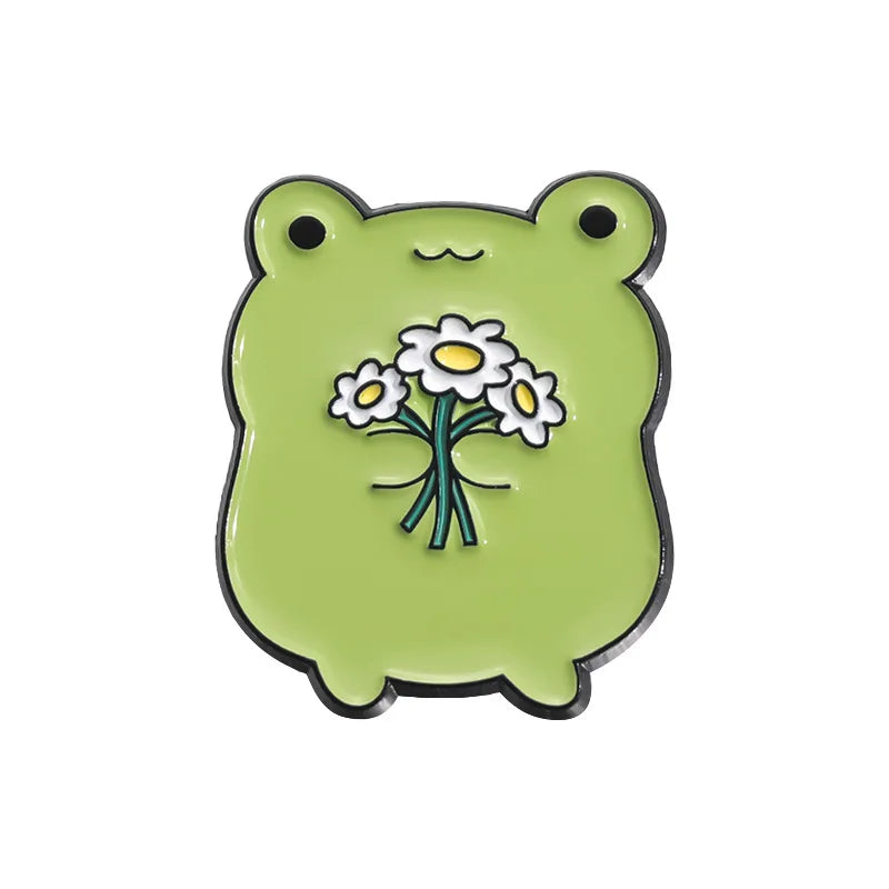 Frog, Rabbit & Duck Pins – Cute Animal Badges