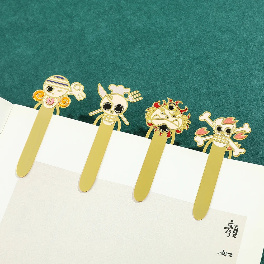 One Piece Metal Bookmarks – Anime Collectible Gift for Fans & Book Lovers
