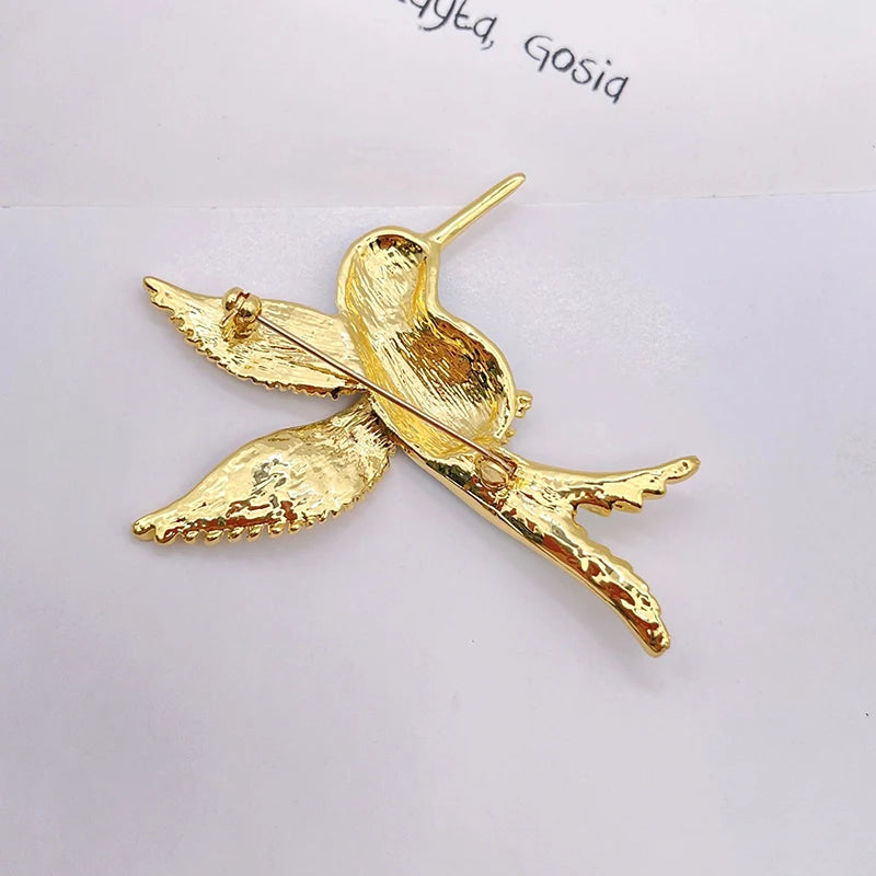 Flying Bird Brooch Pin