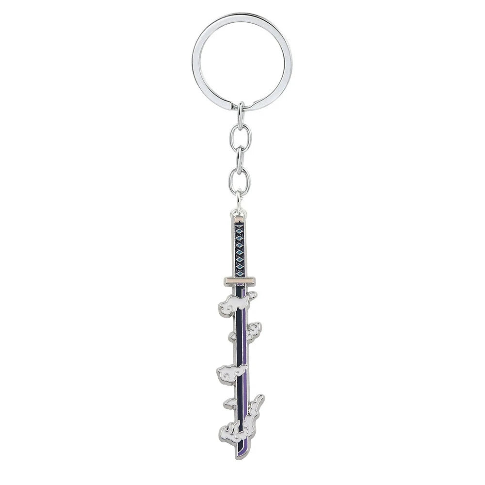Demon Slayer Sword Keychains – Mini Japanese Katana Collection Anime Souvenir Gifts